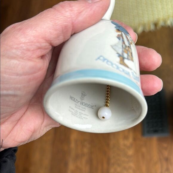 Vintage Holly Hobbie Decorative Ceramic Bell with Blue Accents - Picture 5 of 6